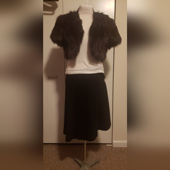 Real Fox Fur Shrug/Bollero/Short Jacket - Picture 7 of 9